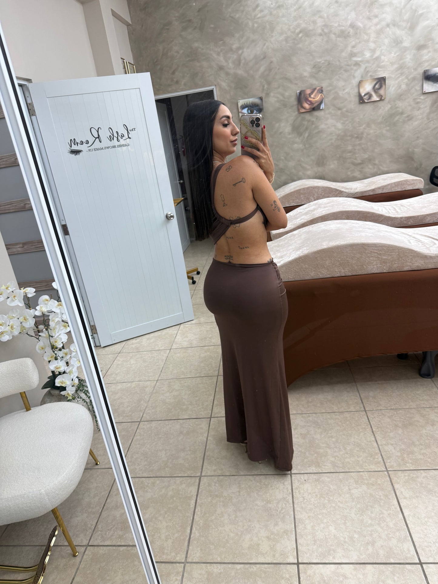 Chocolate Maxi dress