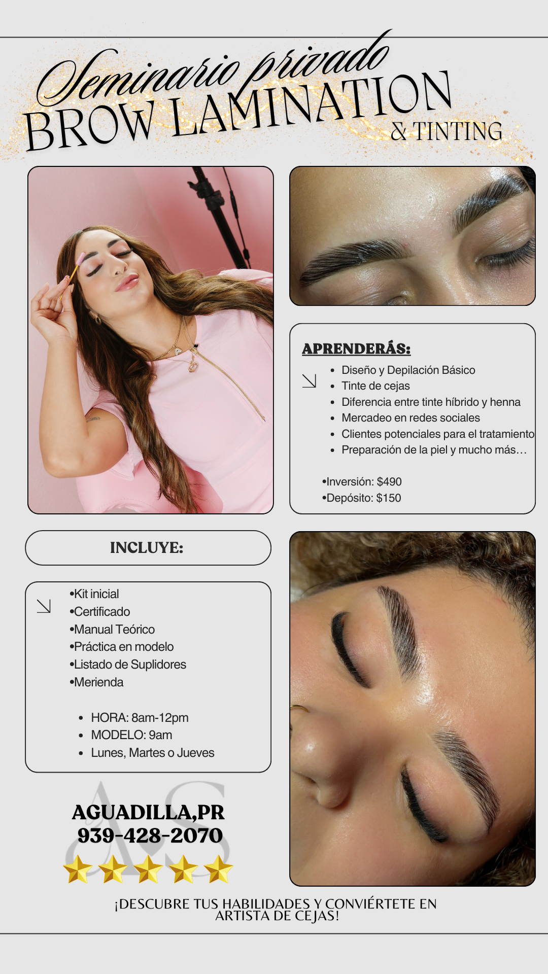 Seminario Laminación de cejas