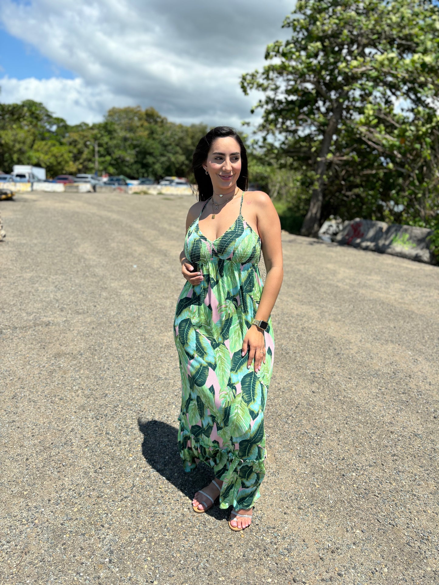 Palm Maxi Dress