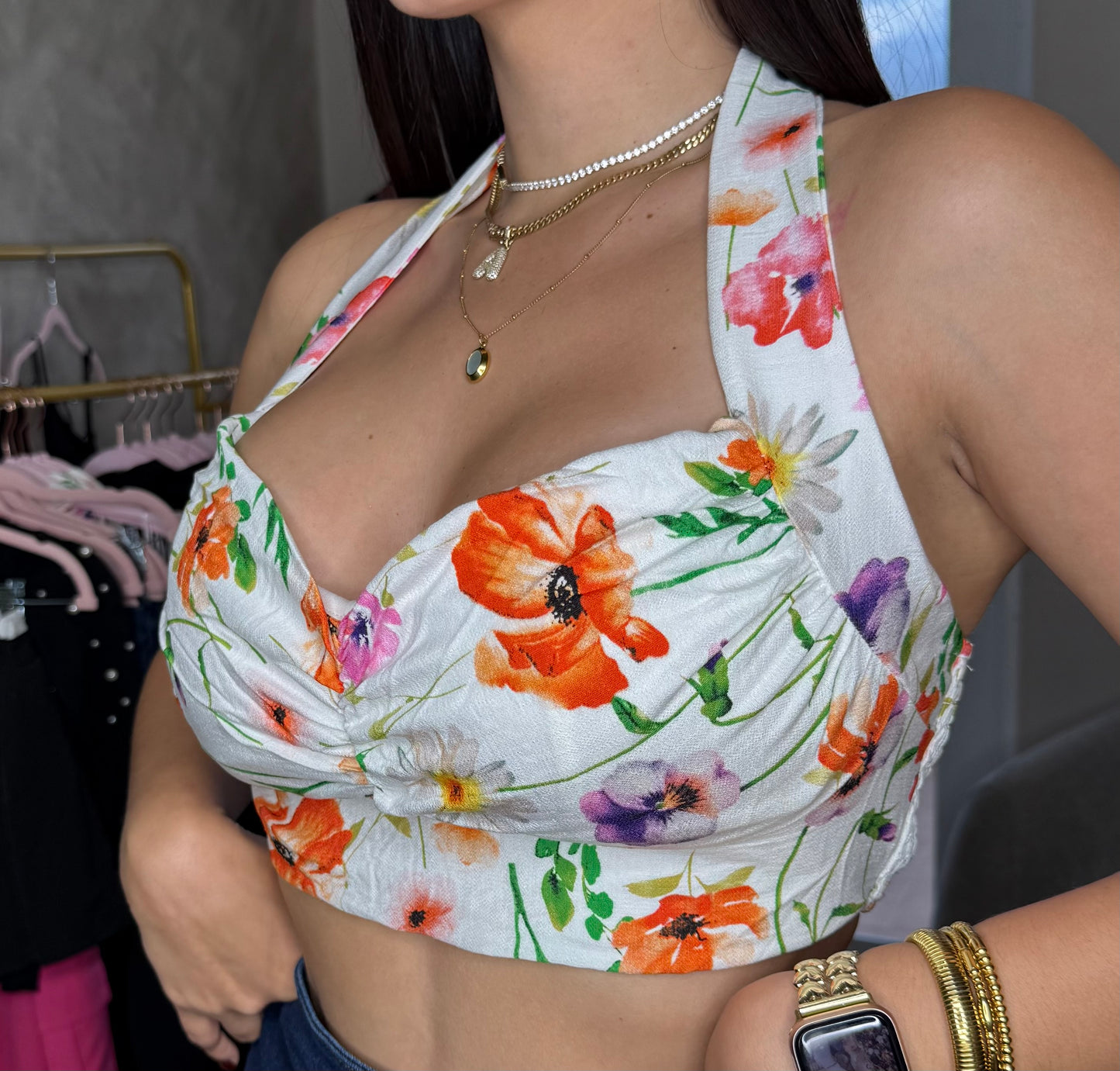 Flower Crop Top