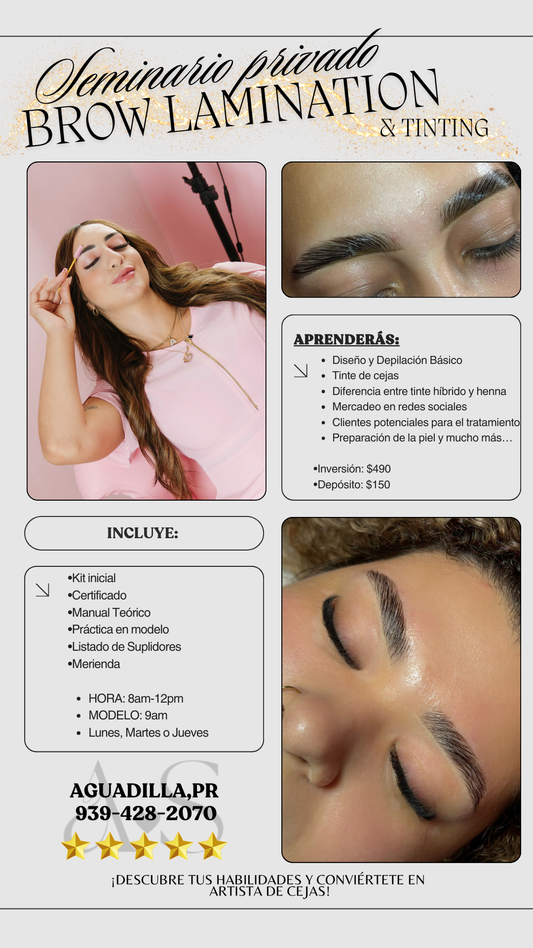 Seminario Laminación de cejas